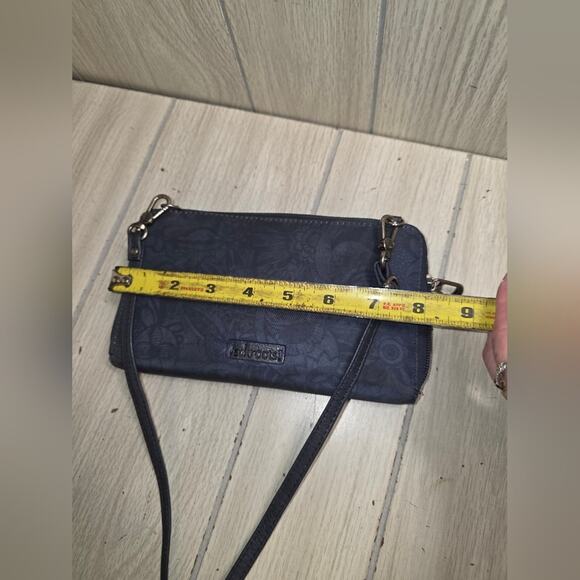 Sakroots Blue Floral Smartphone Crossbody Wallet Adjustable Boho Cottagecore - Picture 8 of 10